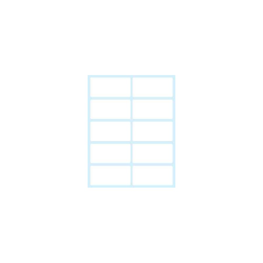 2380-PAQUETE 10 HOJAS ETIQUETAS BLANCAS EN SOBRE-58X28 MM TICO E-5828