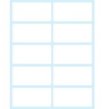 2380-PAQUETE 10 HOJAS ETIQUETAS BLANCAS EN SOBRE-58X28 MM TICO E-5828