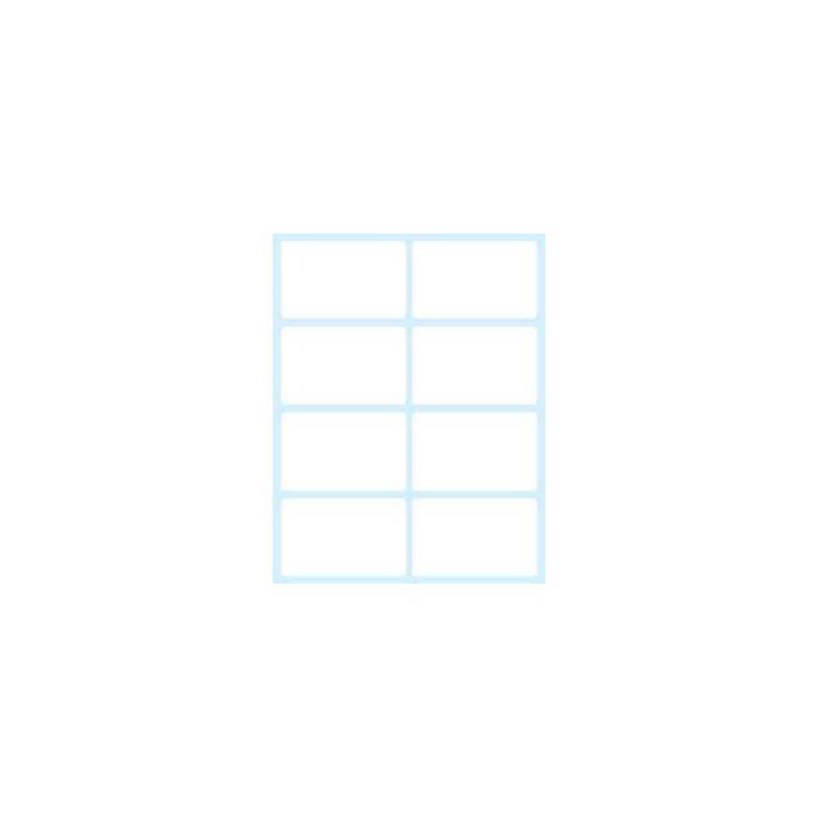 2381-PAQUETE 10 HOJAS ETIQUETAS BLANCAS EN SOBRE-58X36 MM TICO E-5836