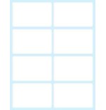 2381-PAQUETE 10 HOJAS ETIQUETAS BLANCAS EN SOBRE-58X36 MM TICO E-5836