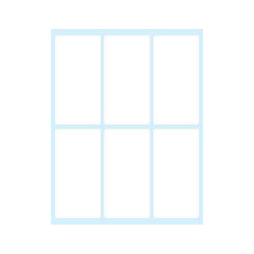 2382-PAQUETE 10 HOJAS ETIQUETAS BLANCAS EN SOBRE-74X38 MM TICO E-7438