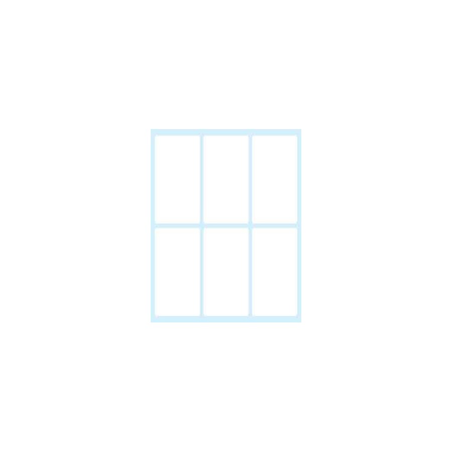 2382-PAQUETE 10 HOJAS ETIQUETAS BLANCAS EN SOBRE-74X38 MM TICO E-7438