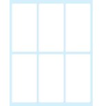 2382-PAQUETE 10 HOJAS ETIQUETAS BLANCAS EN SOBRE-74X38 MM TICO E-7438