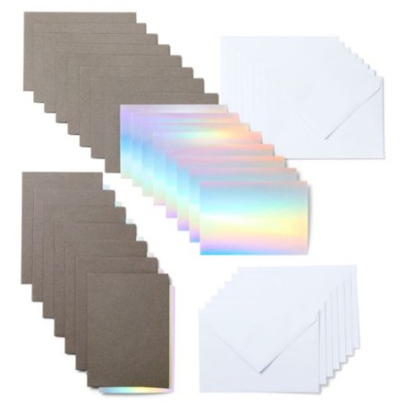 Cricut Insert Cards, Gray/Silver Holographic Tarjeta de felicitacion estandar 15 pieza(s)