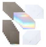 Cricut Insert Cards, Gray/Silver Holographic Tarjeta de felicitacion estandar 15 pieza(s)