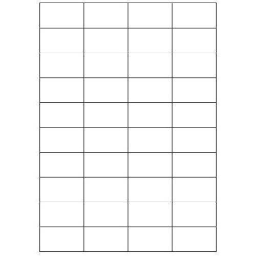 2395-CAJA 100 HOJAS ETIQUETAS BLANCAS SIN MARGENES-LASER/INYECCION DE TINTA/FOTOCOPIADORAS-52X30 MM MEGASTAR LP4MS-5230