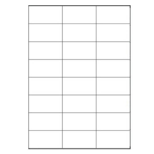 2397-CAJA 100 HOJAS ETIQUETAS BLANCAS SIN MARGENES-LASER/INYECCION DE TINTA/FOTOCOPIADORAS-70X37 MM MEGASTAR LP4MS-7037