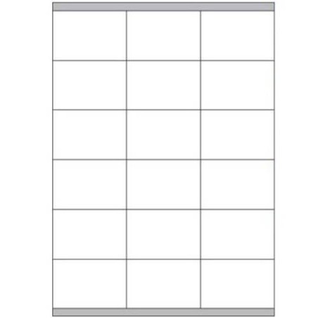 2398-CAJA 100 HOJAS ETIQUETAS BLANCAS CON MARGENES-LASER/INYECCION DE TINTA/FOTOCOPIADORAS-70X48 MM MEGASTAR LP4MS-7048