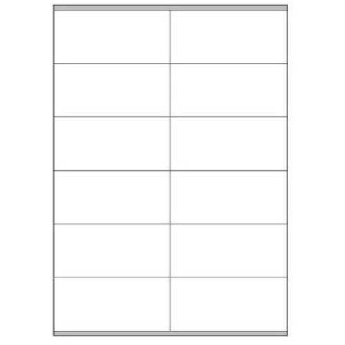 CAJA 100 HOJAS ETIQUETAS BLANCAS CON MARGENES-LASER/INYECCION DE TINTA/FOTOCOPIADORAS-105X48 MM MEGASTAR LP4MS-10548