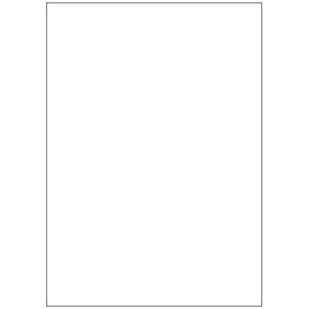2404-CAJA 100 HOJAS ETIQUETAS BLANCAS SIN MARGENES-LASER/INYECCION DE TINTA/FOTOCOPIADORAS-210X297 MM MEGASTAR LP4MS-210