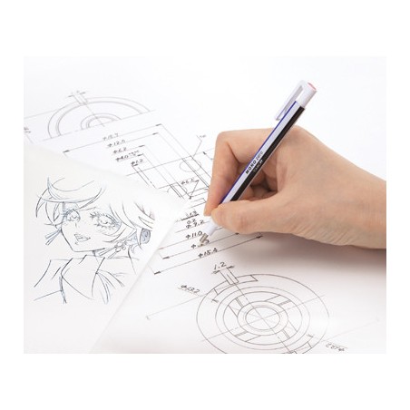 2410-BORRADOR DE PRECISION PUNTA REDONDA 2,3 MM. CUERPO BLANCO/AZUL/NEGRO TOMBOW EH-KUR