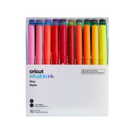 Cricut Infusible Ink rotulador Fino Negro, Azul, Coral, Fucsia, Verde, Gris, Verde claro, Lila, Menta, Marina, Naranja, Purpura,