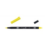 2416-ROTULADOR DOBLE PUNTA PINCEL COLOR PROCESS YELLOW TOMBOW ABT-055
