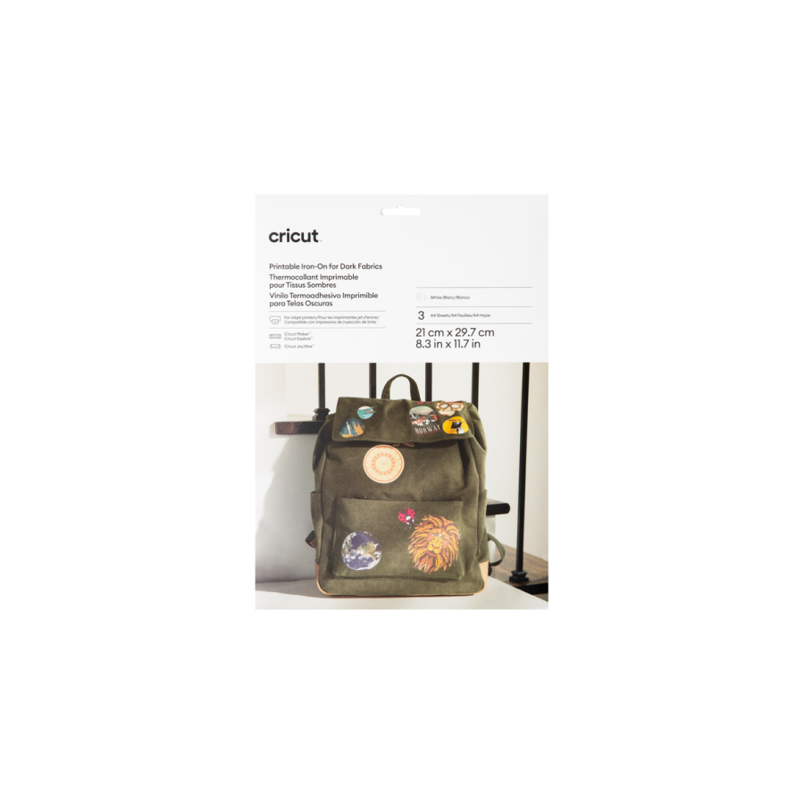 Cricut 2010523 vinilo de transferencia termica Lamina de vinilo de transferencia termica Vinilo de termotransferencia liso 3 hoj
