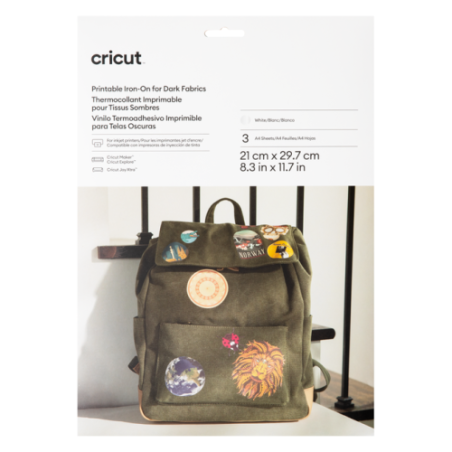 Cricut 2010523 vinilo de transferencia termica Lamina de vinilo de transferencia termica Vinilo de termotransferencia liso 3 hoj
