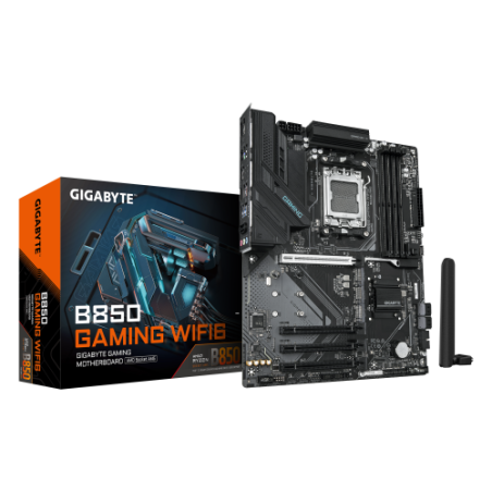 24347-GIGABYTE B850 GAMING WIFI6 Placa Base - Procesadores AMD Ryzen Serie 9000, VRM digital de 6+2+2 fases, hasta 8200M