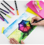 2435-ROTULADOR DOBLE PUNTA PINCEL COLOR COBALT BLUE TOMBOW ABT-535