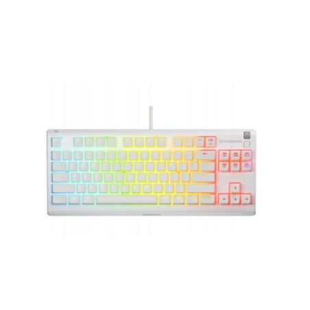 TECLADO STEELSERIES APEX 3 TKL (USA) BLANCO (64819)