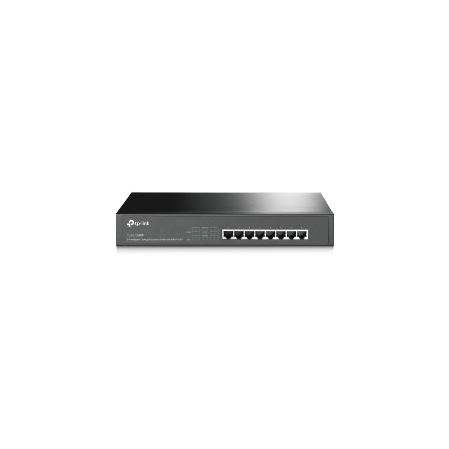 24415-TP-LINK TL-SG1008MP No administrado Gigabit Ethernet (10/100/1000) Energia sobre Ethernet (PoE) Negro