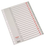 24433-SEPARADOR ALFABETICO POLIPROPILENO MULTITALADRO A-Z FORMATO FOLIO COLOR GRIS ESSELTE 47138