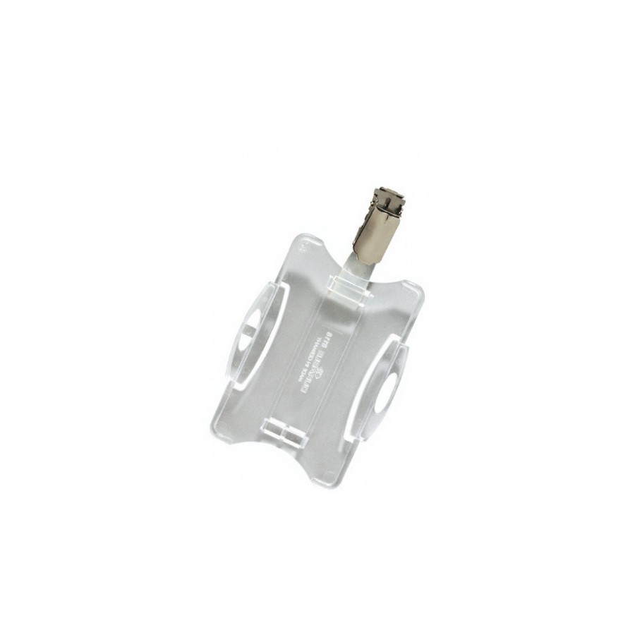 24457-CAJA DE 25 IDENTIFICADORES PARA TARJETAS SEGURIDAD SIMPLE CON PINZA 54X85MM  DURABLE 8118-19