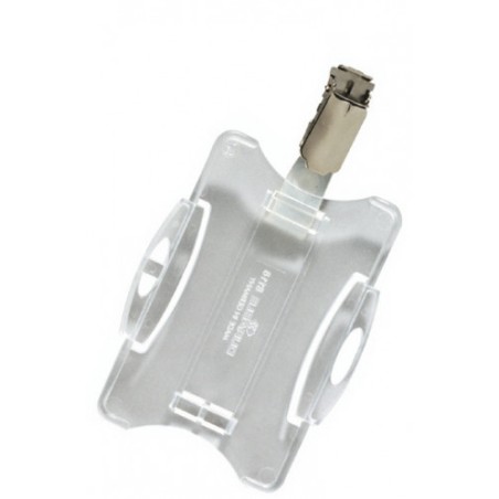 24457-CAJA DE 25 IDENTIFICADORES PARA TARJETAS SEGURIDAD SIMPLE CON PINZA 54X85MM  DURABLE 8118-19