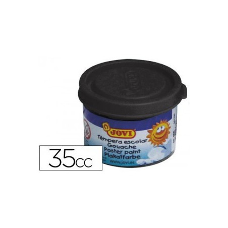 24476-ESTUCHE TEMPERA ESCOLAR 5 BOTES 35 ML - NEGRO JOVI 50330