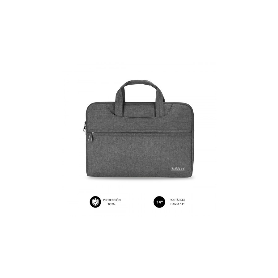 24483-SUBBLIM Funda Ordenador Business Laptop Sleeve 13,3-14" Grey