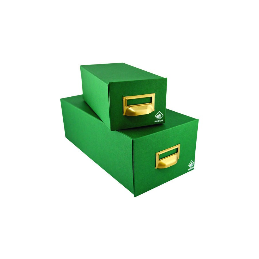 24488-FICHERO CARTON FORRADO EN GELTEX PARA 500 FICHAS (155X100X250 MM) MARIOLA 2-500