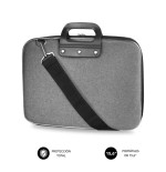 SUBBLIM Maletin semirrigido Poliester reforzado 15,6" Gris EVA