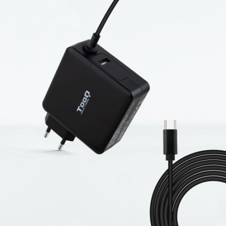 24547-TOOQ CARGADOR PORTATIL USB-C PD3.0 90W, NEGRO