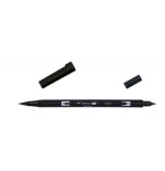 2456-ROTULADOR DOBLE PUNTA PINCEL COLOR NEGRO TOMBOW ABT-N15
