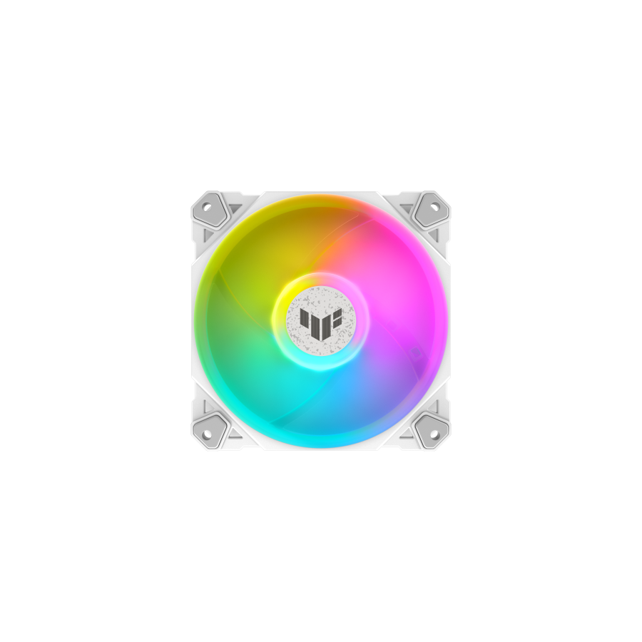 ASUS TUF GAMING TF120 ARGB WHITE EDITION Carcasa del ordenador Refrigerador de aire 12 cm Blanco 1 pieza(s)