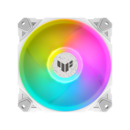 ASUS TUF GAMING TF120 ARGB WHITE EDITION Carcasa del ordenador Refrigerador de aire 12 cm Blanco 1 pieza(s)