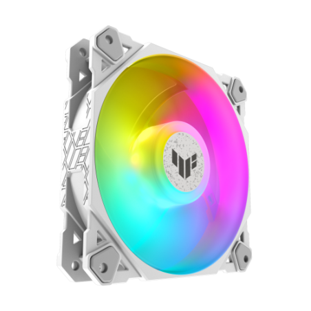 ASUS TUF GAMING TF120 ARGB WHITE EDITION Carcasa del ordenador Refrigerador de aire 12 cm Blanco 1 pieza(s)