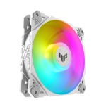 ASUS TUF GAMING TF120 ARGB WHITE EDITION Carcasa del ordenador Refrigerador de aire 12 cm Blanco 1 pieza(s)