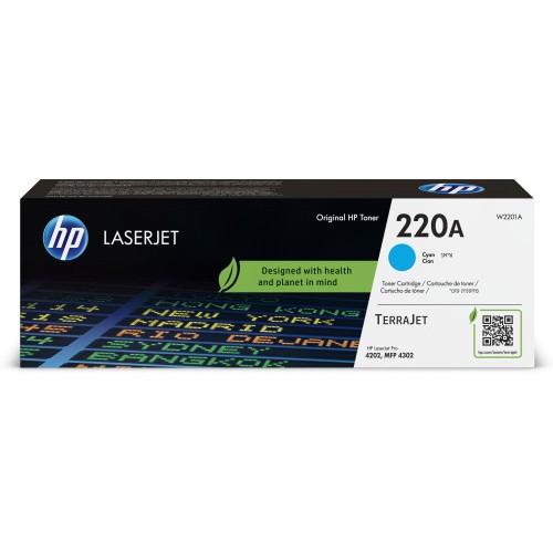 24663-HP Cartucho de toner Original LaserJet 220A cian