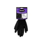 24664-Cegasa 327487 guante de limpieza Poliuretano Negro Unisex