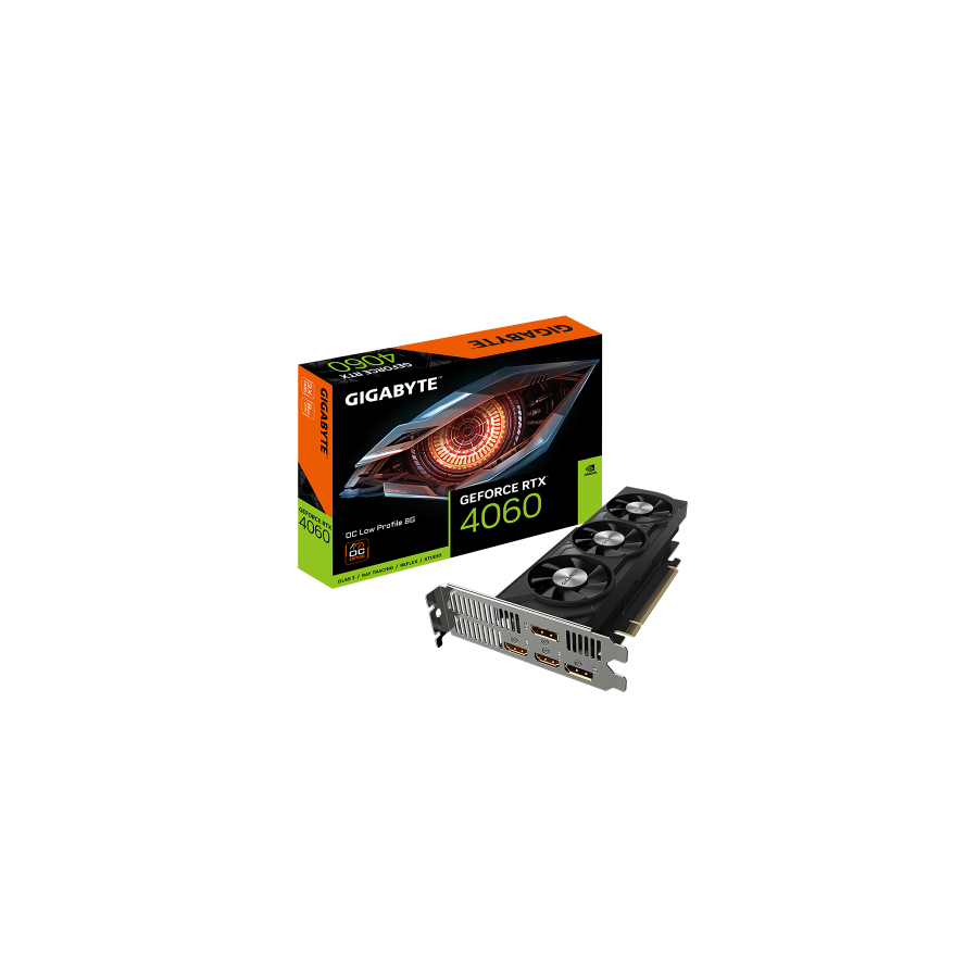 Gigabyte GeForce RTX 4060 OC Low Profile 8G NVIDIA GeForce RTX- 4060 8 GB GDDR6