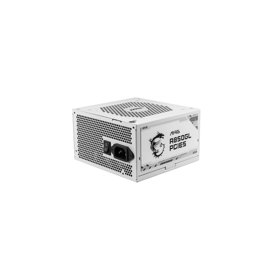 24758-MSI MAG A850GL PCIE5 WHITE unidad de fuente de alimentacion 850 W 20+4 pin ATX ATX Blanco