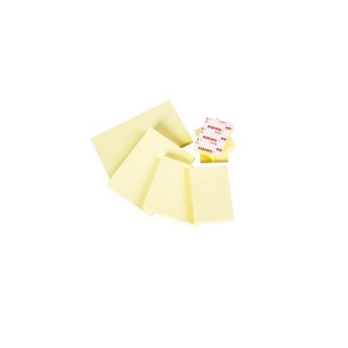 2477-TACO NOTAS ADHESIVAS AMARILLAS 76X127 MM. 100 HOJAS BISMARK 921009