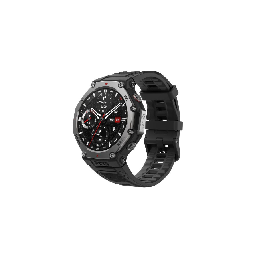 Amazfit T-Rex 3 3,81 cm (1.5") AMOLED Digital 480 x 480 Pixeles Pantalla tactil Negro Wifi GPS (satelite)