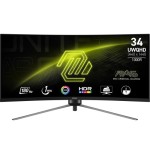 24850-MSI MAG 345CQR pantalla para PC 86,4 cm (34") 3440 x 1440 Pixeles UltraWide Dual Quad HD Negro