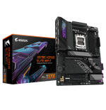 GIGABYTE Placa base X870E A ELITE WIFI7 - Compatible con CPUs AMD Ryzen 9000, VRM digital de 16+2+2 fases, hasta 8000MHz DDR5 (O