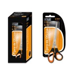 2492-TIJERAS DE OFICINA EN ACERO INOXIDABLE 170 MM. EN BLISTER OFFICE CLUB 323825