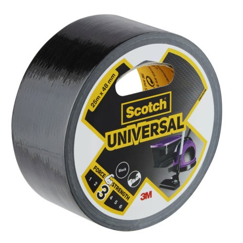 24935-ROLLO CINTA AMERICANA UNIVERSAL 2904 NEGRO 48MM X 25M SCOTCH 7100205219