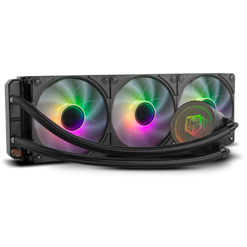 NOX NXHUMMERM360ARGB sistema de refrigeracion para ordenador Procesador Sistema de refrigeracion liquida todo en uno 12 cm Negro