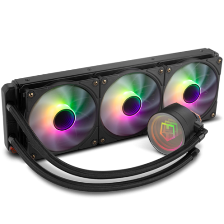 NOX NXHUMMERM360ARGB sistema de refrigeracion para ordenador Procesador Sistema de refrigeracion liquida todo en uno 12 cm Negro