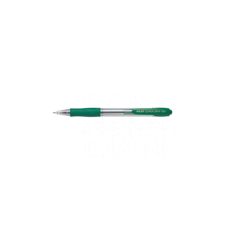 250-BOLIGRAFO RETRACTIL SUPERGRIP 1.0MM VERDE PILOT BPGP-10R-M-G