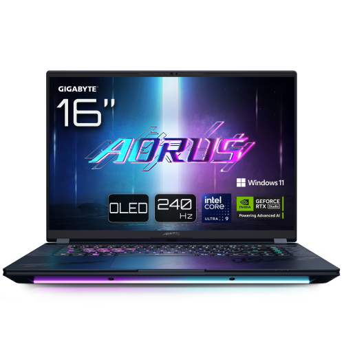 GIGABYTE PORTATIL AORUS MASTER 16 BZHC6ESE64SP,iULTRA 9 275HX,32GB DDR5,SSD 1TB,16" IPS 240Hz QHD OLED,RTX5090/24GB,W11 PRO